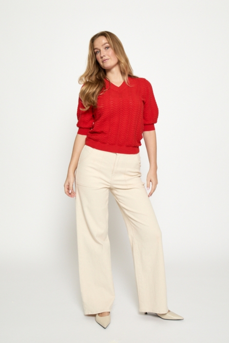 Peppercorn rode dames trui | Model