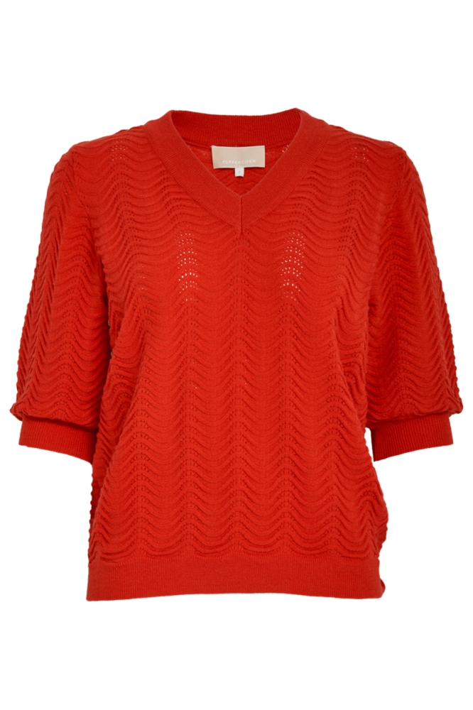 Peppercorn rode dames trui | Vooraanzicht