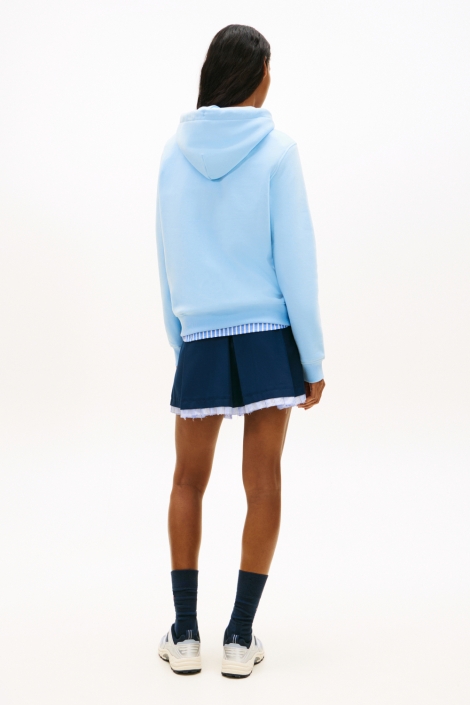 Tommy Jeans blauwe dames sweater | Model