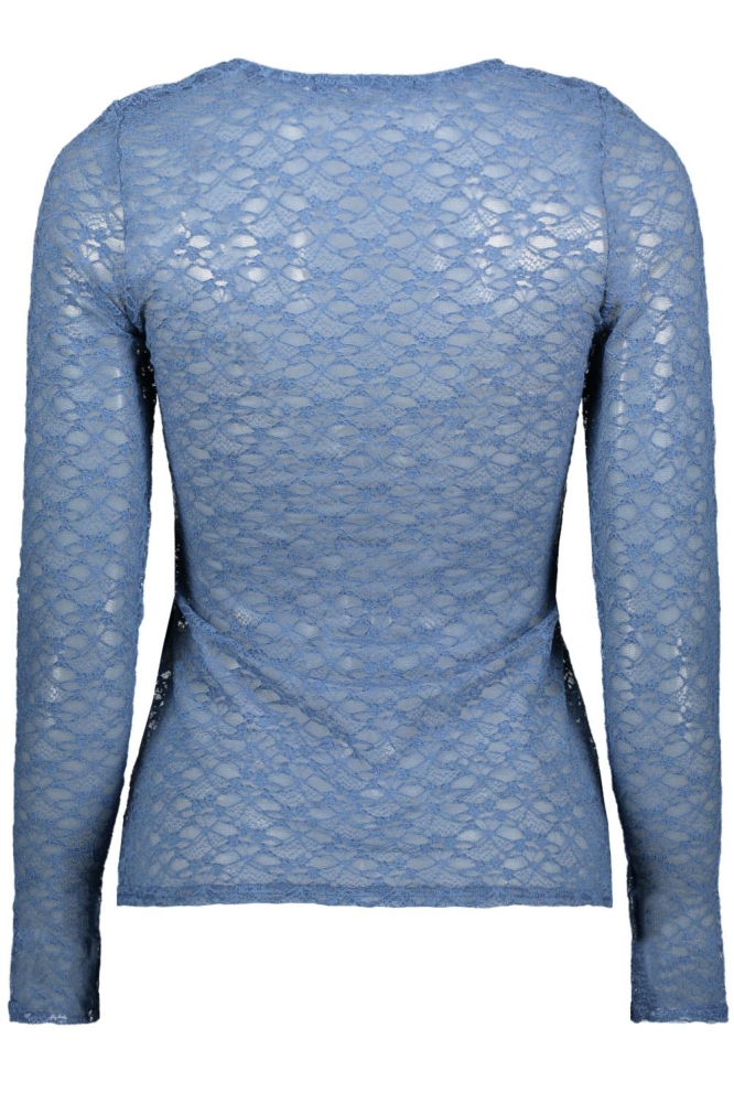 SisterS point blauwe dames top | Achteraanzicht