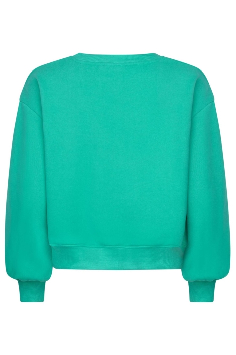 Ydence groene dames sweater | Achteraanzicht