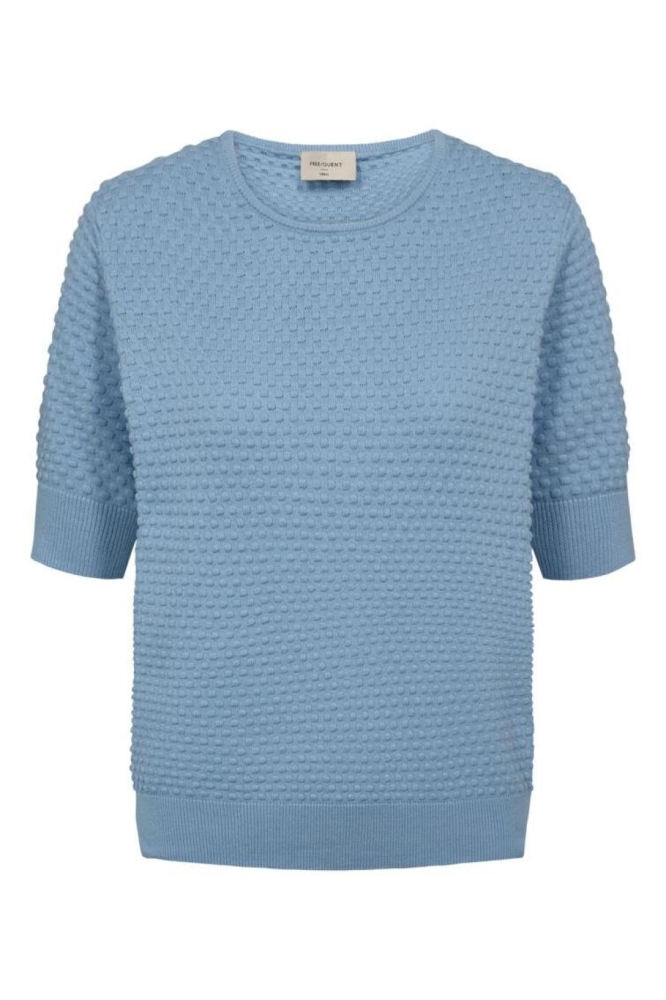 Freequent blauwe dames trui | Vooraanzicht