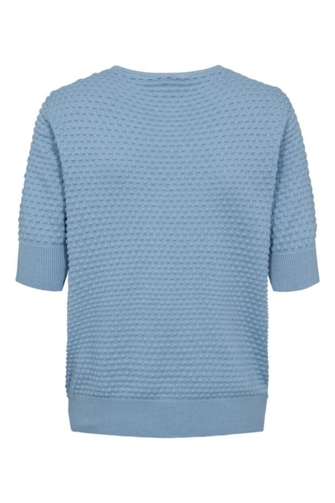 Freequent blauwe dames trui | Achteraanzicht