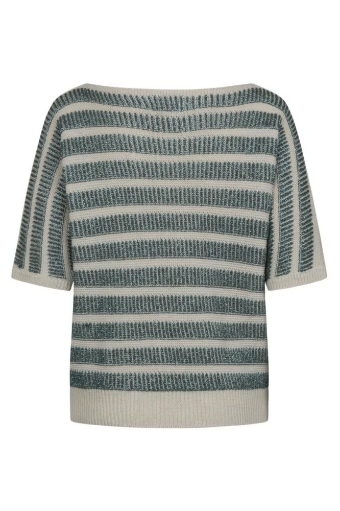 Kimara groene dames trui | Achteraanzicht