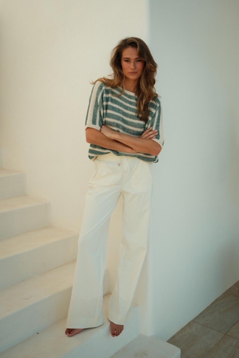 Kimara groene dames trui | Model