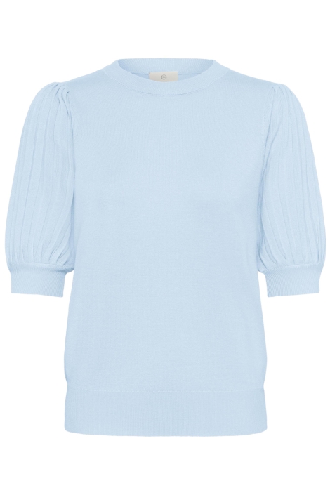 Kaffe blauwe dames trui | Vooraanzicht