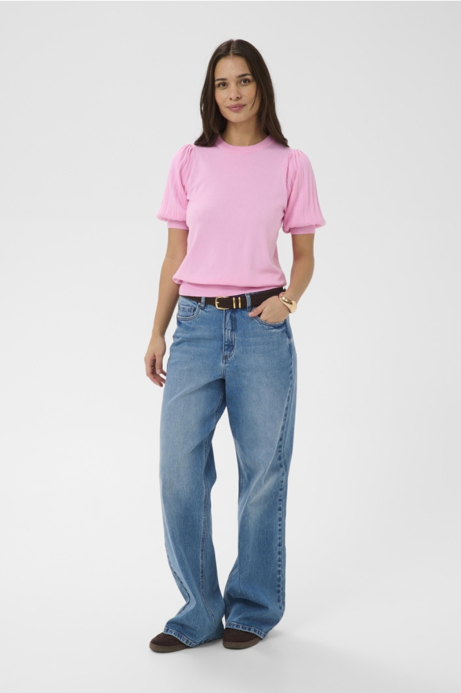 Kaffe roze dames t-shirt | Model