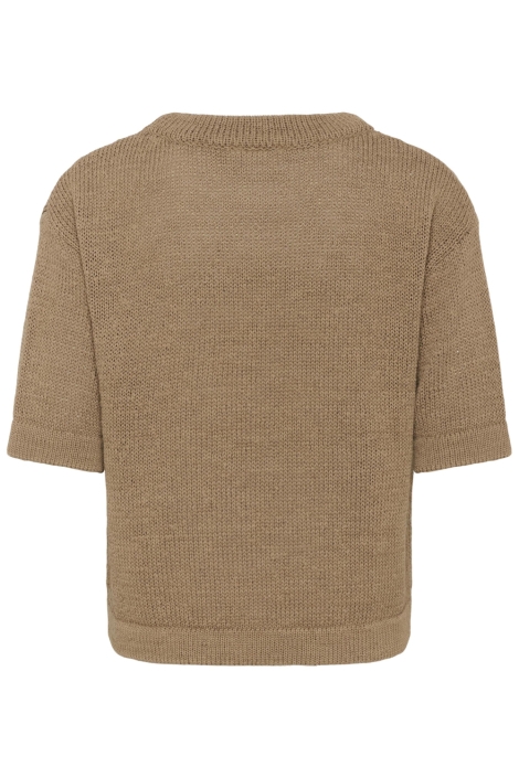 Kaffe taupe dames t-shirt | Achteraanzicht