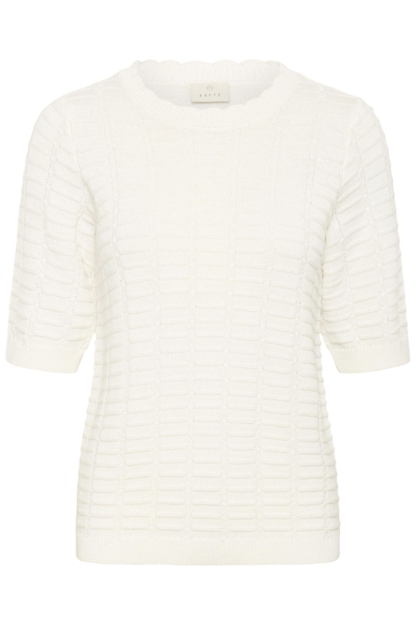 Kaffe witte dames trui | Vooraanzicht