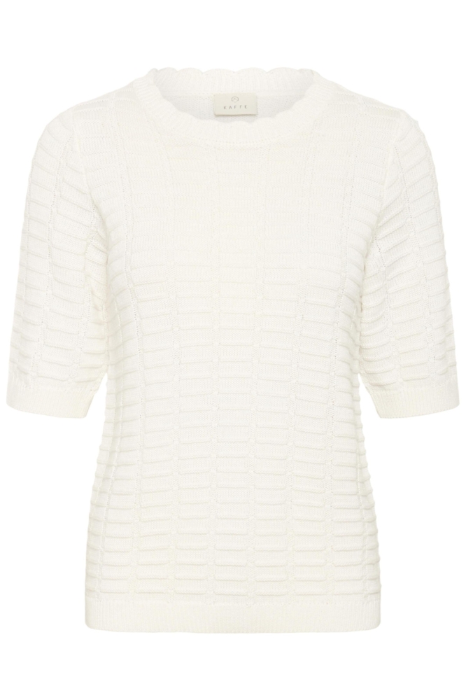 Kaffe witte dames trui | Vooraanzicht