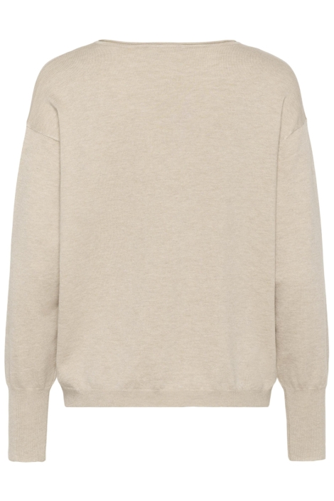 Kaffe zand dames trui | Achteraanzicht