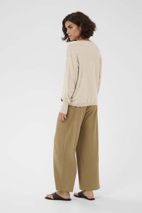 Kaffe zand dames trui | Model