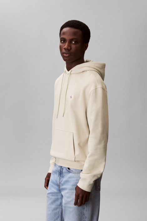 Calvin Klein beige heren sweater | Model zijaanzicht