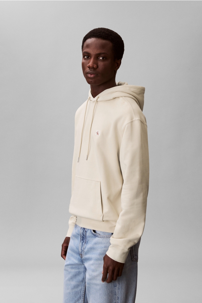 Calvin Klein beige heren sweater | Model zijaanzicht