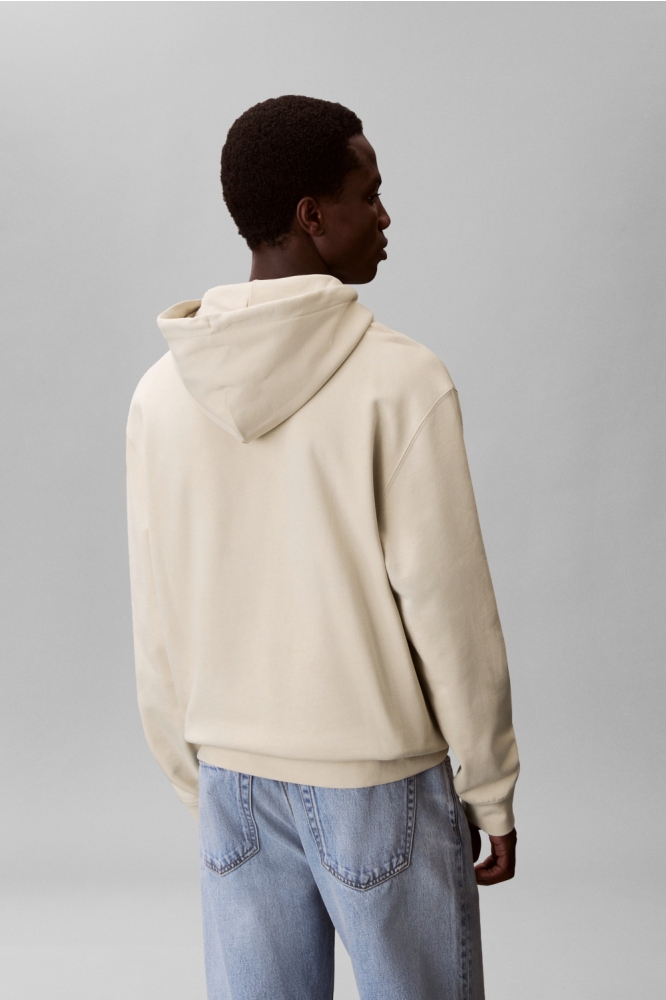 Calvin Klein beige heren sweater | Model achteraanzicht