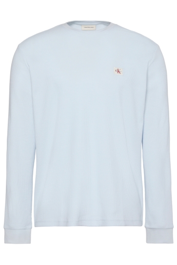 Calvin Klein T-shirt LS WAFFLE BADGE CREW LV040EM217 CIQ PLEIN AIR