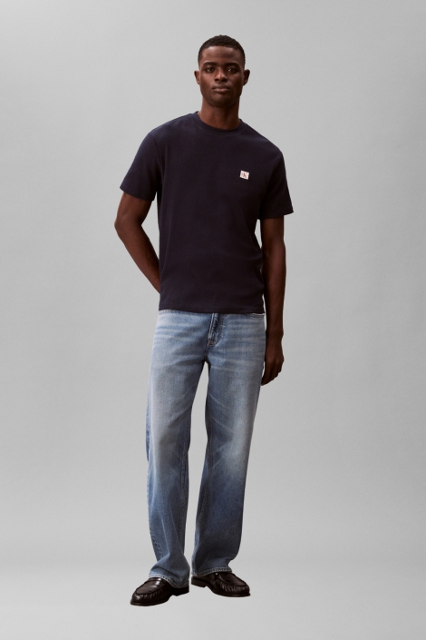 Calvin Klein blauwe heren t-shirt | Model