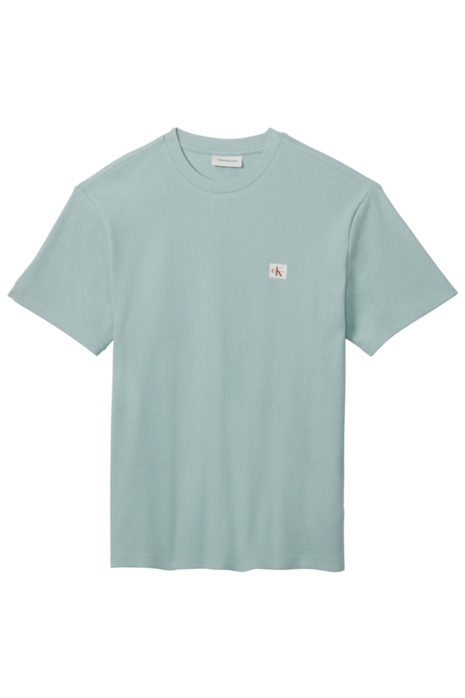 Calvin Klein groene heren t-shirt | Model vooraanzicht