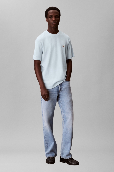 Calvin Klein blauwe heren t-shirt | Model
