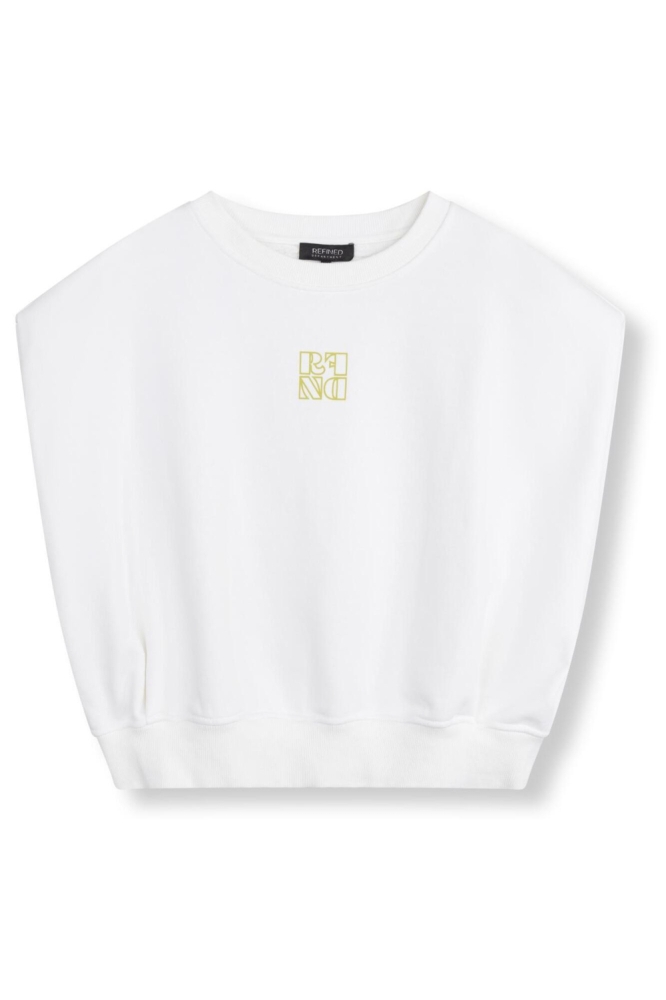 Refined Department witte dames sweater | Vooraanzicht