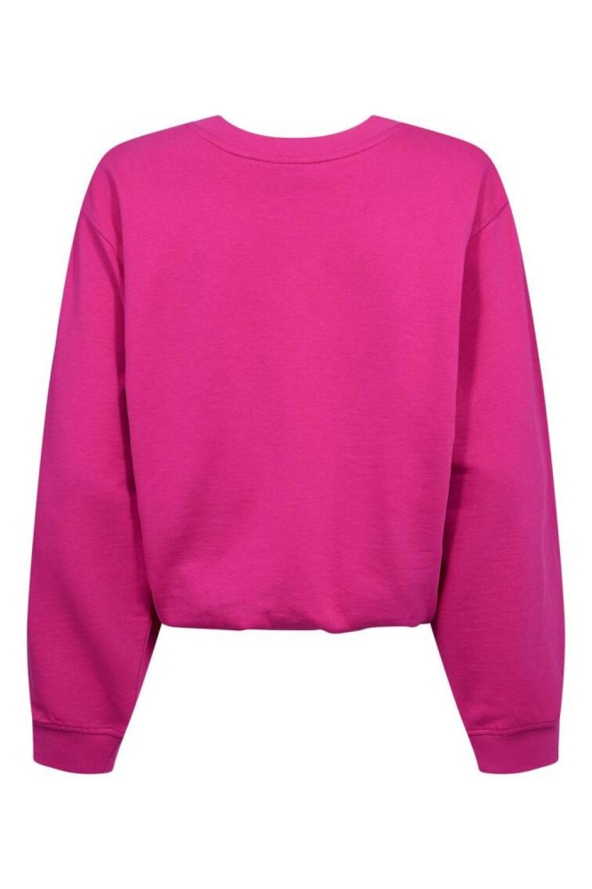 Freequent roze dames sweater | Achteraanzicht
