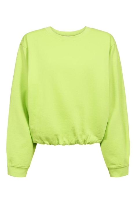 Freequent groene dames sweater | Model vooraanzicht