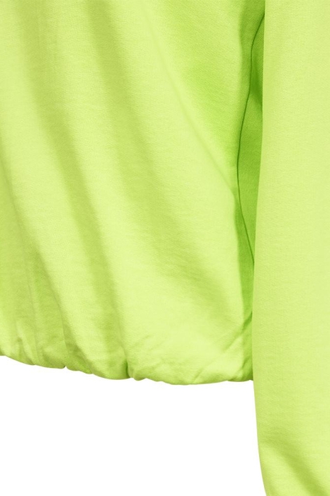 Freequent groene dames sweater | Close up