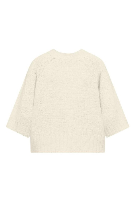 Freequent ecru dames trui | Achteraanzicht