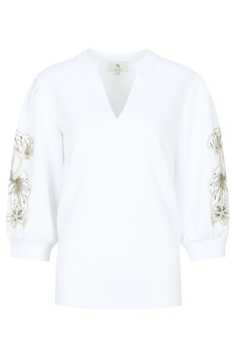 C&S The Label witte dames sweater | Vooraanzicht