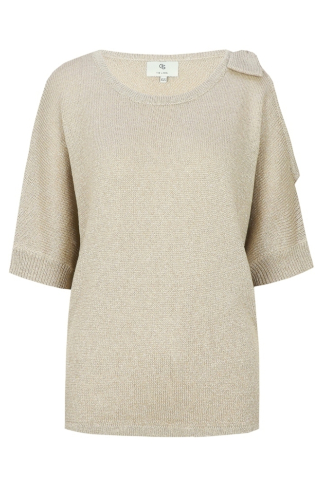 C&S The Label zand dames trui | Vooraanzicht