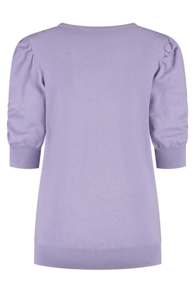Lady Day paarse dames trui | Achteraanzicht
