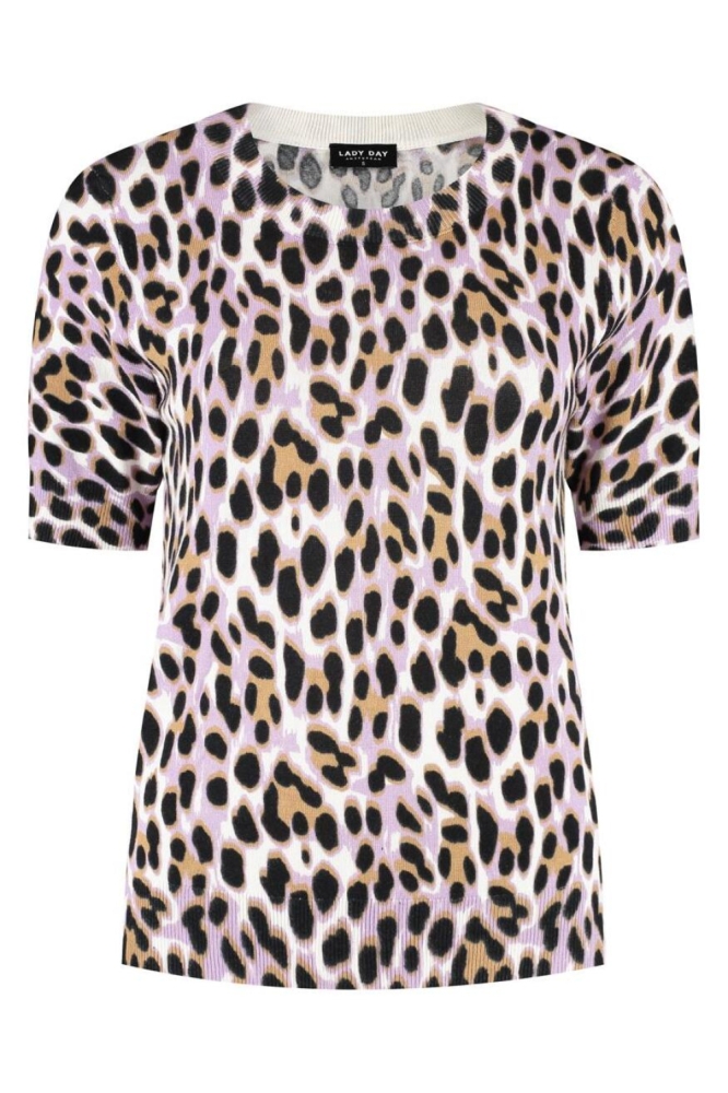 Lady Day multi color dames trui | Vooraanzicht