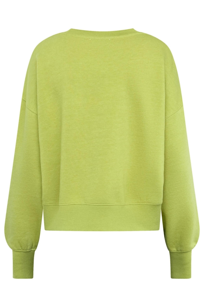 SisterS point groene dames sweater | Achteraanzicht