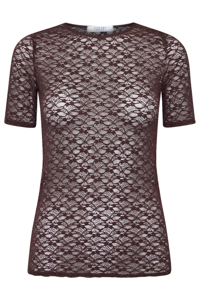 SisterS point bruine dames t-shirt | Vooraanzicht
