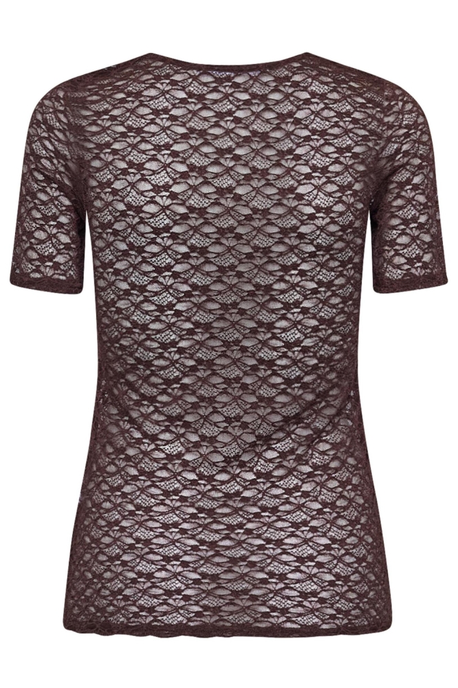 SisterS point bruine dames t-shirt | Achteraanzicht