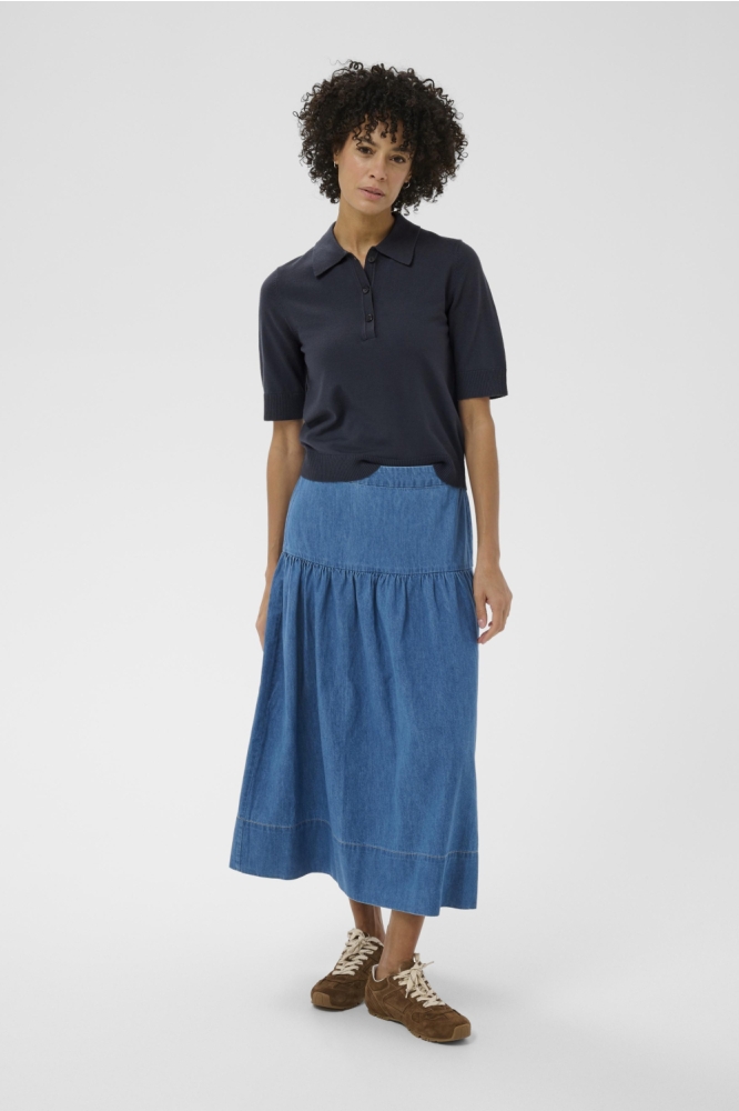 Part Two blauwe dames trui | Model