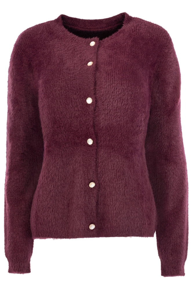 NED bordeaux dames vest | Vooraanzicht