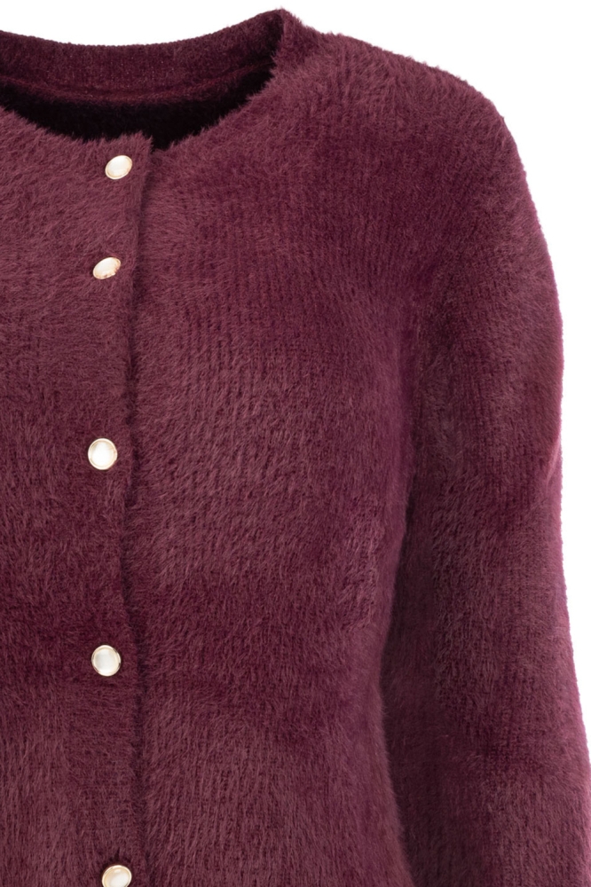 NED bordeaux dames vest | Close up