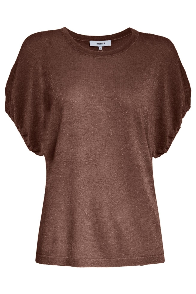 Minus bruine dames trui | Vooraanzicht