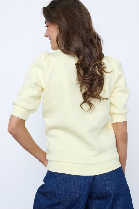 SisterS point gele dames sweater | Model achteraanzicht