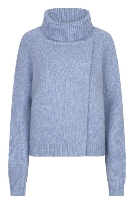 EsQualo blauwe dames trui | Vooraanzicht