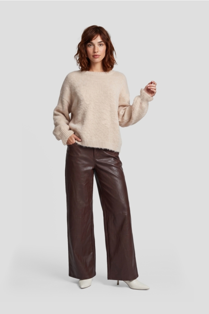 Fluresk beige dames trui | Model