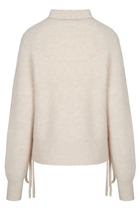 Fluresk beige dames trui | Achteraanzicht