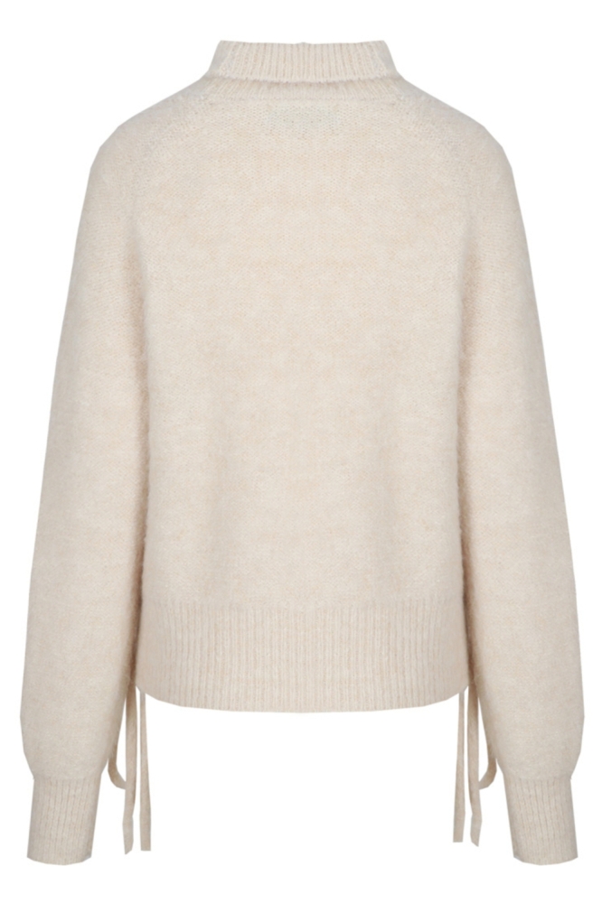 Fluresk beige dames trui | Achteraanzicht