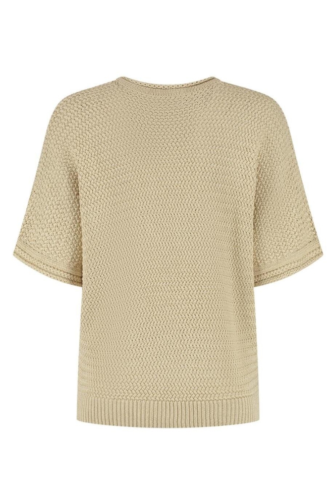 Lady Day beige dames trui | Achteraanzicht