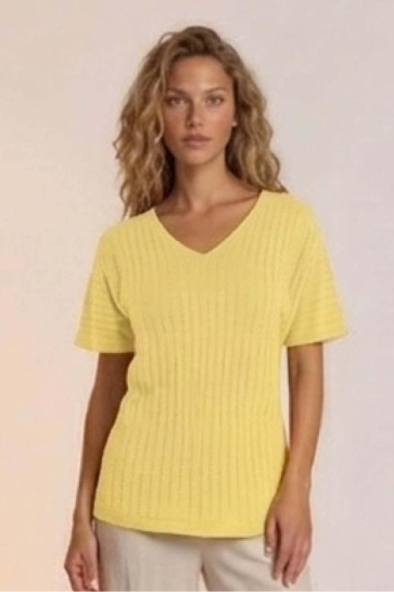 FOS Amsterdam T-shirt JUNA UNI 7754 700 GEEL