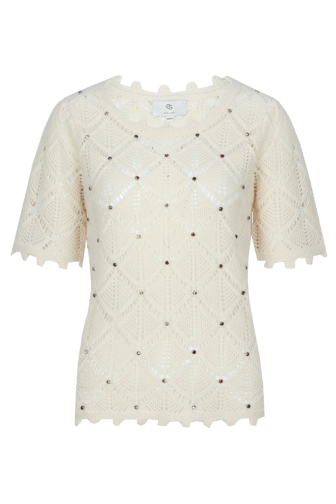 C&S The Label beige dames trui | Vooraanzicht