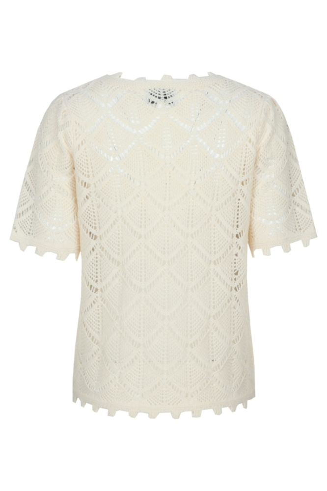 C&S The Label beige dames trui | Achteraanzicht