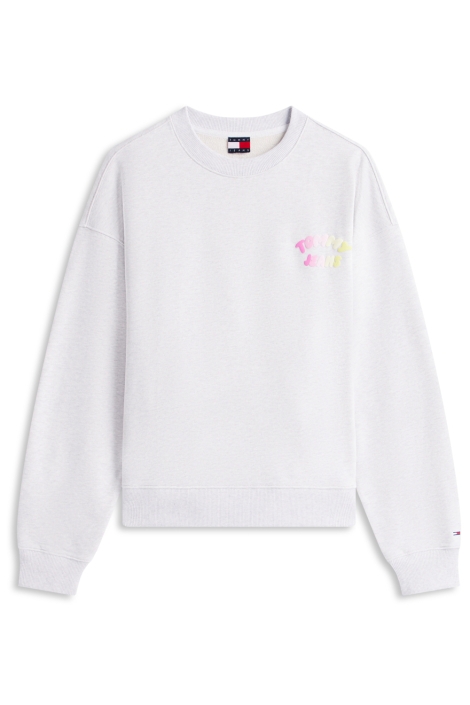 Tommy Jeans grijze dames sweater | Vooraanzicht