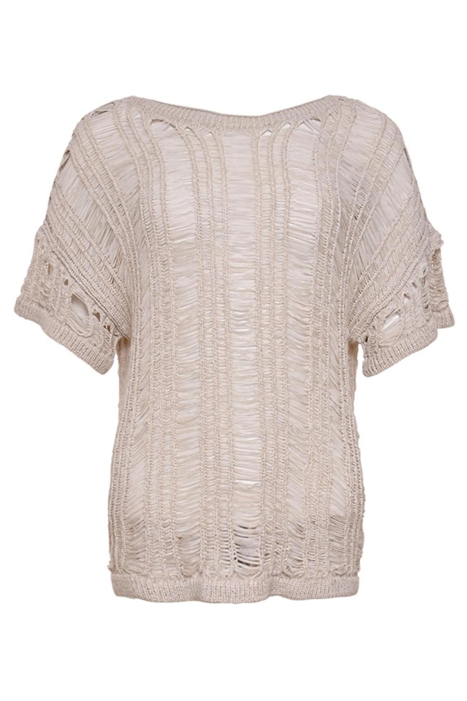 Maicazz beige dames trui | Vooraanzicht